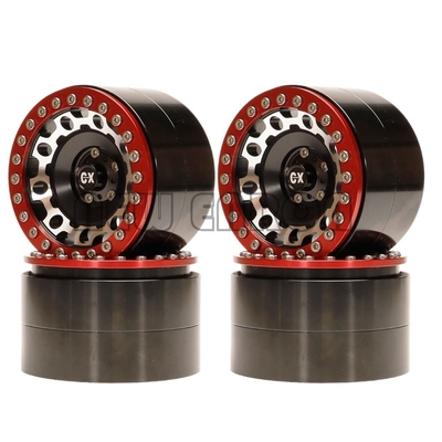 Aluminum 2.2&quot; 1:10 4 PC RC Model Car Axial Emerging 90056 90053 90045 90048 Beadlock Wheels Rim Hub For RC CAR Crawler Yeti Off-Road
