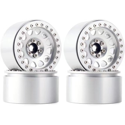 1/10 4PCS RC Hobby Rock Crawler Aluminum Alloy 2.2 Beadlock Wheel Rims For SCX10 RR10 90018 TRX4 Axial 90048 Appearance